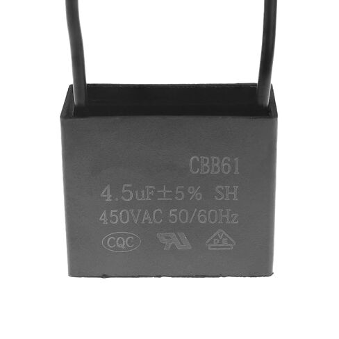 CBB61 Ceiling Fan Capacitor, 4.5uf 450V AC Fan Capacitor 2 Wire 50/60Hz for Electric Generator Pump Motor Starting in Saudi Arabia