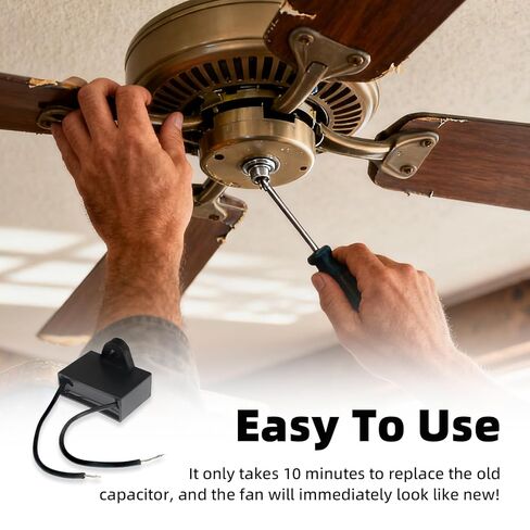 CBB61 Ceiling Fan Capacitor, 4.5uf 450V AC Fan Capacitor 2 Wire 50/60Hz for Electric Generator Pump Motor Starting in Saudi Arabia