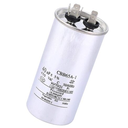 cbb65 Capacitor 250vac 50/60hz 40/70/21 CBB65 40UF 450V Capacitor Aluminum Foil Air Start Capacitor for Air Conditioning Washing Machine 12 * 6 * 6 Srliya in Saudi Arabia