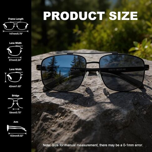 Missfive 2 Pack Unbreakable Aviator Dark Reading Glasses for Men, Metal Full Lens Readers with Durable Spring Hinge & Lightweight TR90, Outdoors Eyeglasses(No-Bifocal 2.5x) in Saudi Arabia
