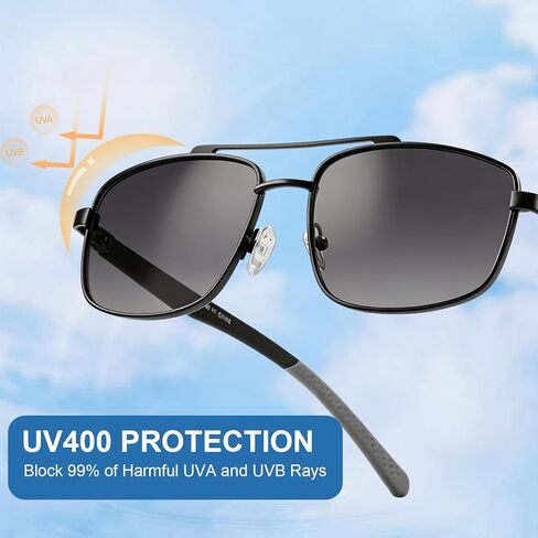 Missfive 2 Pack Unbreakable Aviator Dark Reading Glasses for Men, Metal Full Lens Readers with Durable Spring Hinge & Lightweight TR90, Outdoors Eyeglasses(No-Bifocal 2.5x) in Saudi Arabia