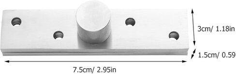 VALICLUD 2pcs 360 Degree Rotation Pivot Door Hinges Small Size Stainless Steel Hidden Heavy Duty Pivot Hinges for Shed Windows and Industrial Doors in Kuwait