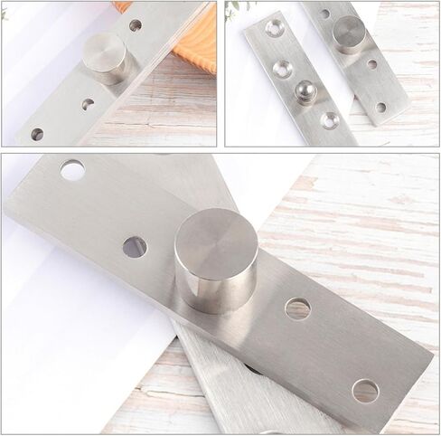 VALICLUD 2pcs 360 Degree Rotation Pivot Door Hinges Small Size Stainless Steel Hidden Heavy Duty Pivot Hinges for Shed Windows and Industrial Doors in Kuwait