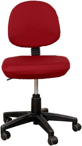 2 PCS Office Chair Covers, Universal Computer Protective Stretchable Chair Backrest Cover, Rotating Drafting Chair Slipcover | Dining Chair Covers | Folding Chair Covers (Black) in Saudi Arabia