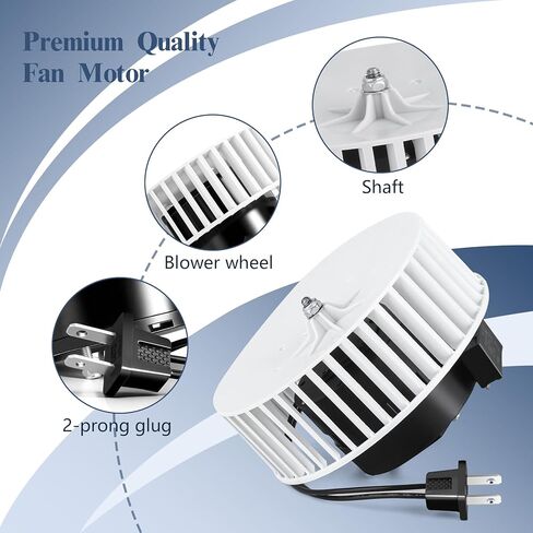 8662 Bathroom Fan Motor Replacement, Bathroom Exhaust Fan Compatible with Nutone 8662N, 8572, 8672, 8672N, 8831, 8832, 8832N, 8833, 8861, MH8861N, Ventilation Fan Motor Quiet Operation in Saudi Arabia