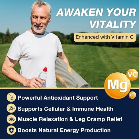 NATURE TARGET Magnesium Glycinate 1000mg - Magnesium Supplements with Vitamins C & B6 for Muscle, Nerves, Heart, Energy & Immune Health, 100% Chelated Magnesium for Max Absorption - Vegan,120 Capsules in Saudi Arabia