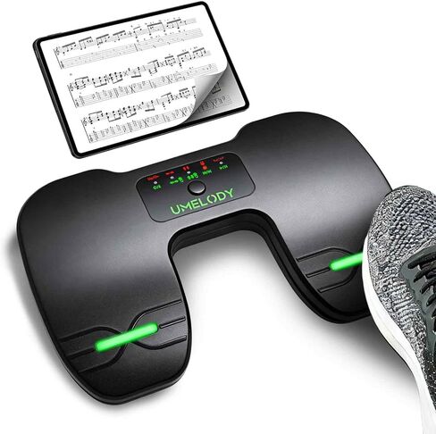 Wireless Page Turner Pedal for iPad, Tablet & Phone, Music Sheet Foot Controller Compatible with iOS Android Apps, Rechargeable Hands-Free Page Turning for Piano, Guitar, Reading Presentation in Saudi Arabia
