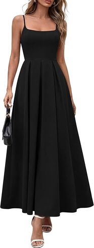 فساتين لحفلات الكوكتيل من PRETTYGARDEN للنساء لربيع 2026، فستان طويل أنيق مكشكش على شكل حرف A للصيف، فستان طويل رسمي للضيوف والزفاف in Kuwait
