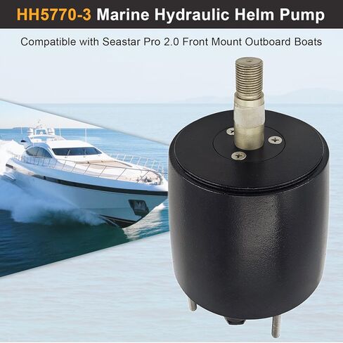 مضخة رأس هيدروليكية بحرية HH5770-3 متوافقة مع قوارب Seastar Pro 2.0 الأمامية المثبتة على القوارب الخارجية بقوة 300 حصان استبدال مضخة رأس التوجيه الهيدروليكية البحرية # ZA0350 in Kuwait