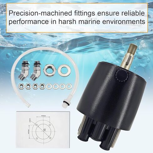 مضخة رأس هيدروليكية بحرية HH5770-3 متوافقة مع قوارب Seastar Pro 2.0 الأمامية المثبتة على القوارب الخارجية بقوة 300 حصان استبدال مضخة رأس التوجيه الهيدروليكية البحرية # ZA0350 in Kuwait