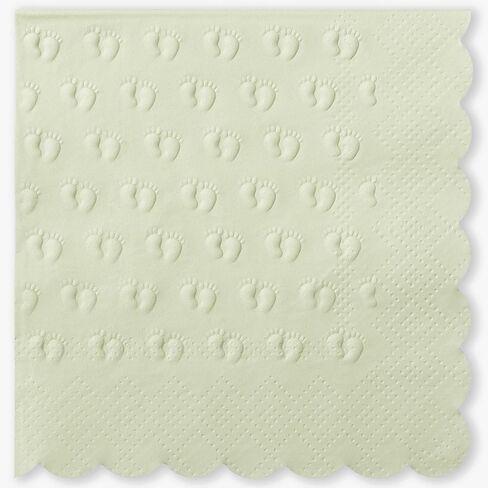 Crisky 3 Ply Baby Shower Napkins for Boy, 50 Pack Embossed Footprints Blue Napkins for Dusty Blue Jean Boy Baby Shower Decorations, Disposable Paper Cocktail Napkin, and Not Easily Torn in Saudi Arabia