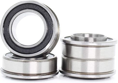 TMP1105 Flange Ball Bearings 4Pcs F6003 F6003RS Bearing F6003-19-2RS 19x35x11mm ABEC-1 Flange Ball Bearings F6003-RS for Garden Cart Wheel Bearing in Saudi Arabia