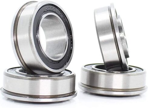 TMP1105 Flange Ball Bearings 4Pcs F6003 F6003RS Bearing F6003-19-2RS 19x35x11mm ABEC-1 Flange Ball Bearings F6003-RS for Garden Cart Wheel Bearing in Saudi Arabia