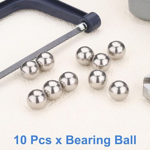 uxcell 10Pcs 9/16" Bearing Balls, 316L Stainless Steel G200 Precision Balls for Bearings Bicycles Casters Automotive Part and DIY (Mirror Polished) in Saudi Arabia