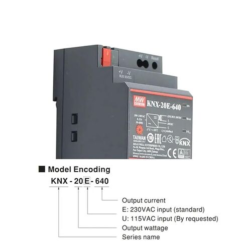 KNX-20E-640 640mA KNX EIB Power Supply with Integrated KNX Bus Choke for Security Monitorning System in Kuwait