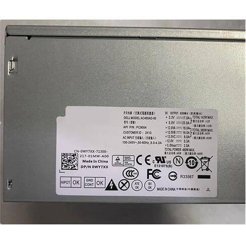 PSU-Adapter for 7020 9020 3020 Power Supply XPS 8100 8910 8920 AC460AD-00 HU460AM-01 WC1T4 HU460AD-01 PC9004 in Saudi Arabia