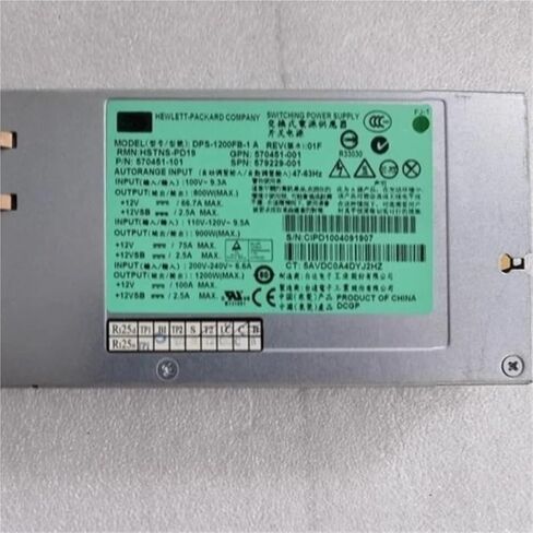 579229-001/570451-001 DPS-1200FB-1 A 1200W Platinum Power Supply for DL580 Gen7 G7 Server Workstation Computer in Saudi Arabia