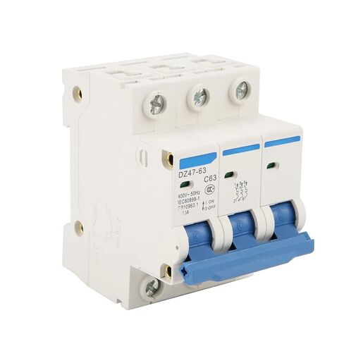 قاطع الدائرة المصغر ذو 3 أقطاب، RCCB AC 220/380V 63A DIN قاطع الدائرة الحالي المتصاعد in Kuwait