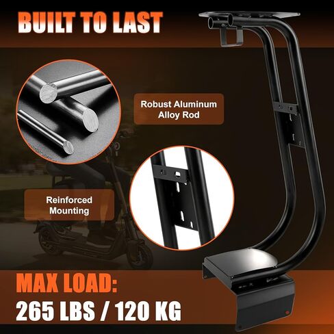 Electric Scooter Seat Compatible with 2019-2024 NIU KQi3, KQi3PRO, KQi3MAX Seat Attachment for Adult with 10L Large Storage Bag, Cup Holder, Comfortable PU Cushion in Kuwait