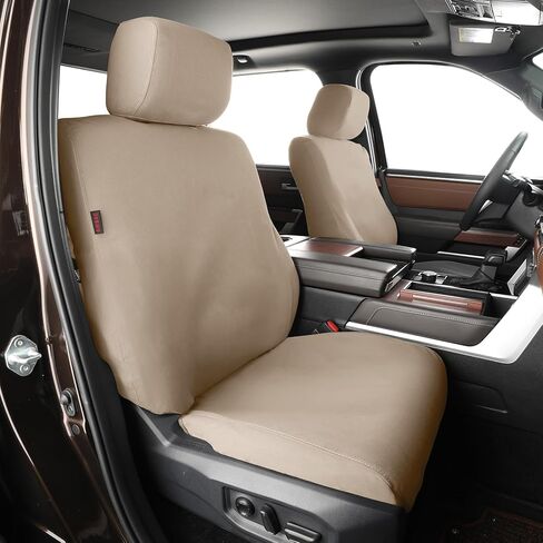 أغطية مقاعد مخصصة تناسب Toyota Tundra 2022 2023 2024 2025 2026 CrewMax/DoubleCab SR,SR5 - غطاء مقعد مموه من القماش المقاوم للماء مجموعة كاملة (تمويه القصب) in Saudi Arabia