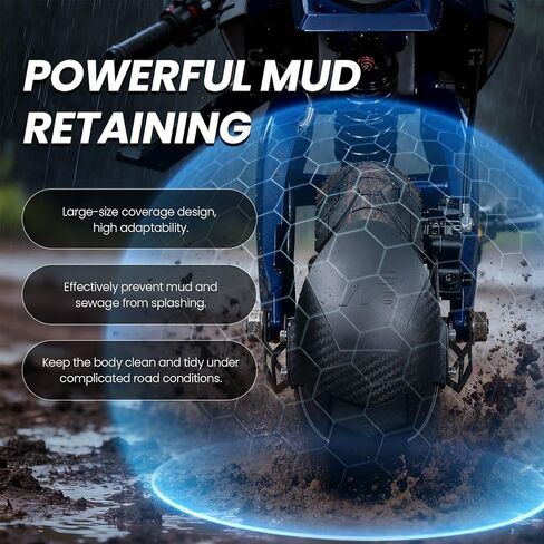 واقي الطين العالمي متوافق مع VSETT 10+ MUKUTA 10 Zero 10X KAABO Mantis 10 بوصة سكوتر كهربائي متوافق مع غطاء عجلة الحاجز واقي الطين للإطارات (قطعة واحدة) 1 in Kuwait