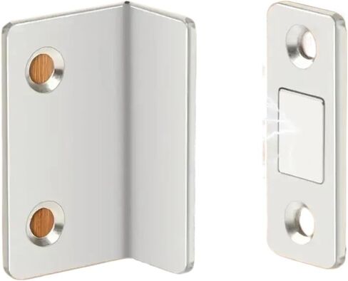 Magnetic Cabinet Lock Furniture Hardware Hidden Door Closer(Silver) in Saudi Arabia
