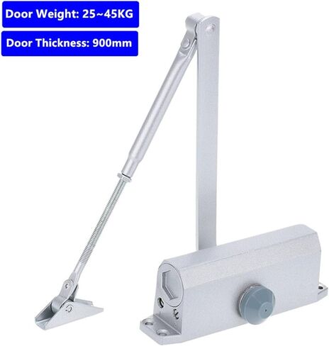 Automatic Door Closer with Adjustable Closing/Locking Speed Aluminum Alloy Left and Right Hand Doors 25-45Kg 900mm in Saudi Arabia