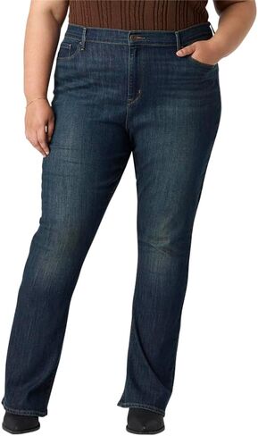 بنطلون جينز Levi Strauss Signature Gold النسائي الحديث ذو الرقبة الطويلة من قماش الدنيم المطاطي متوسط ​​الارتفاع (متوفر أيضًا في Plus)، (جديد) Byron Bay، 4 شورت in Kuwait