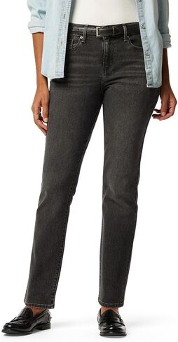 بنطلون جينز Levi Strauss Signature Gold النسائي الحديث ذو الرقبة الطويلة من قماش الدنيم المطاطي متوسط ​​الارتفاع (متوفر أيضًا في Plus)، (جديد) Byron Bay، 4 شورت in Kuwait