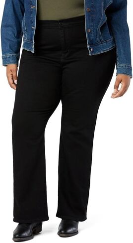 بنطلون جينز Levi Strauss Signature Gold النسائي الحديث ذو الرقبة الطويلة من قماش الدنيم المطاطي متوسط ​​الارتفاع (متوفر أيضًا في Plus)، (جديد) Byron Bay، 4 شورت in Kuwait