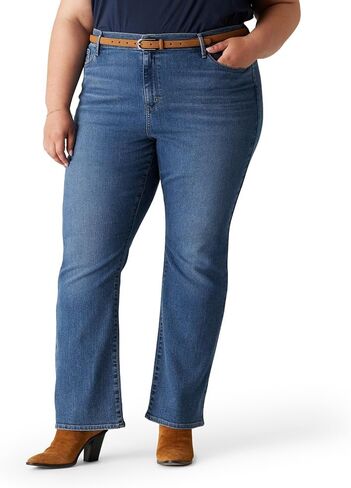 بنطلون جينز Levi Strauss Signature Gold النسائي الحديث ذو الرقبة الطويلة من قماش الدنيم المطاطي متوسط ​​الارتفاع (متوفر أيضًا في Plus)، (جديد) Byron Bay، 4 شورت in Kuwait