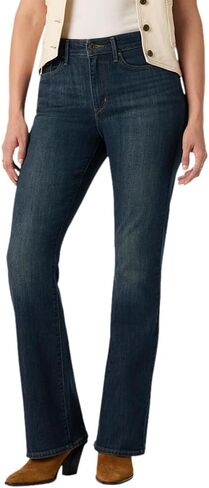 بنطلون جينز Levi Strauss Signature Gold النسائي الحديث ذو الرقبة الطويلة من قماش الدنيم المطاطي متوسط ​​الارتفاع (متوفر أيضًا في Plus)، (جديد) Byron Bay، 4 شورت in Kuwait