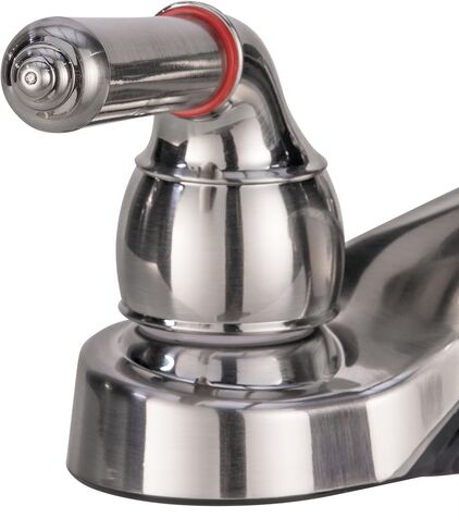 RecPro RV Rectangle Bathroom Sink (White) w/Brushed Nickel Teapot Faucet | RV Lavatory Sink w/faucet | Camper Sink in Saudi Arabia