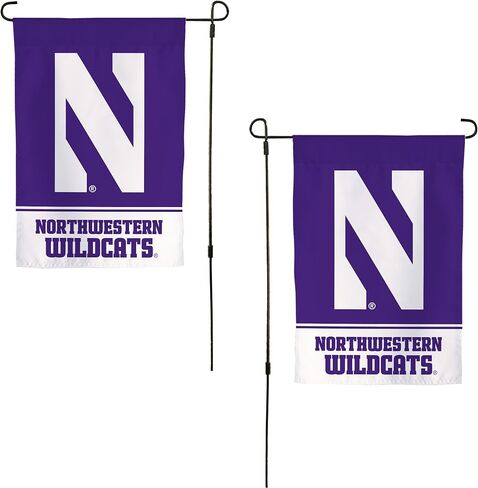 علم حديقة Desert Cactus Northwestern University NU - لافتة Northwestern Wildcats مقاس 19 × 12 بوصة، للعرض والمناسبات الخارجية (التصميم A) in Saudi Arabia
