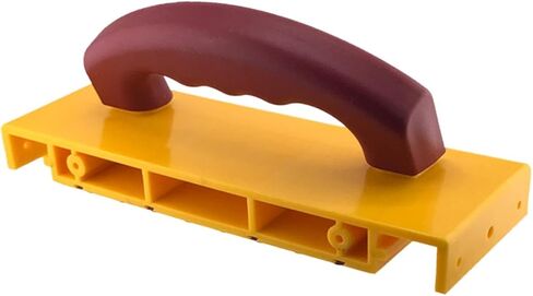 كتلة دفع آمنة مقبض مريح لطاولات جهاز التوجيه مقاس 10 × 3.2 بوصة مقبض قطري مضاد للانزلاق أصفر/أحمر in Kuwait