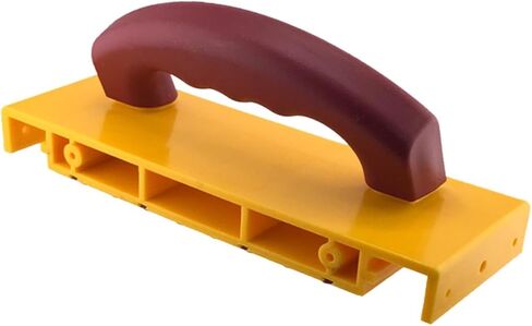 كتلة دفع آمنة مقبض مريح لطاولات جهاز التوجيه مقاس 10 × 3.2 بوصة مقبض قطري مضاد للانزلاق أصفر/أحمر in Kuwait