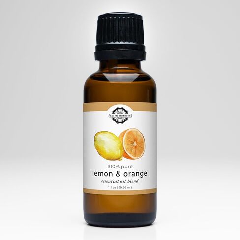 مزيج الزيوت العطرية النقية بنسبة 100% من Rustic Strength، الليمون والبرتقال، درجة علاجية، غير سامة، علاج عطري واستخدام منزلي، 1 أونصة in Kuwait