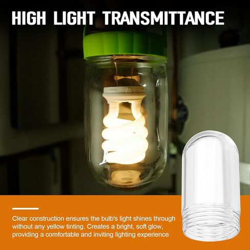 ERETOW L10-X007 Glass Light Bulb Cover for Walk-in Refrigerators and Hood Bulbs 31900, Shatter Proof Glass Light Globe Cover Replacement for Kitchen, Outdoor and Commercial Light Fixture in Kuwait