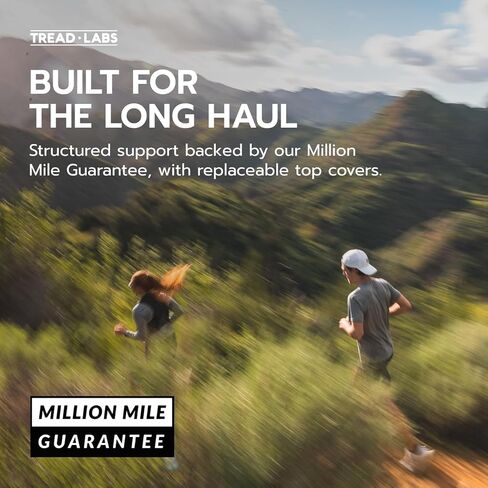 نعال Tread Labs Pace 2 - دعم قوي للغاية لقوس القدم من الدرجة السريرية لتخفيف آلام القدم والتهاب اللفافة الأخمصية والكب الزائد - غطاء علوي قابل للاستبدال - للرجال والنساء in Kuwait