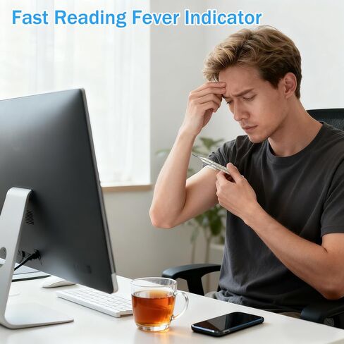 4 قطع زجاجية لقياس درجة الحرارة من توياندونا - أدوات اختبار درجة الحرارة للاستخدام العام، قراءة سريعة دقيقة للعائلات، مقياس مزدوج in Saudi Arabia