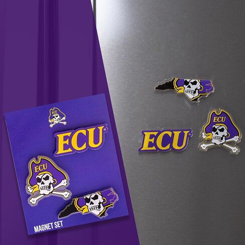 Desert Cactus East Carolina University Acrylic Magnet 3 Pack ECU Pirates Decorative Design Officially Licensed (Magnet Set A) in Saudi Arabia