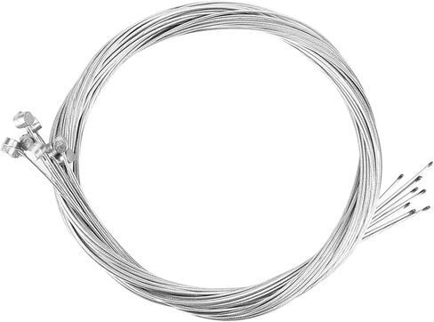 Bike Brake Cable, Steel Material, Zinc End, Easy Install, 2 Meters Length, 10pcs for Road Mountain Disc Bikes with Replacement Accessory in Saudi Arabia
