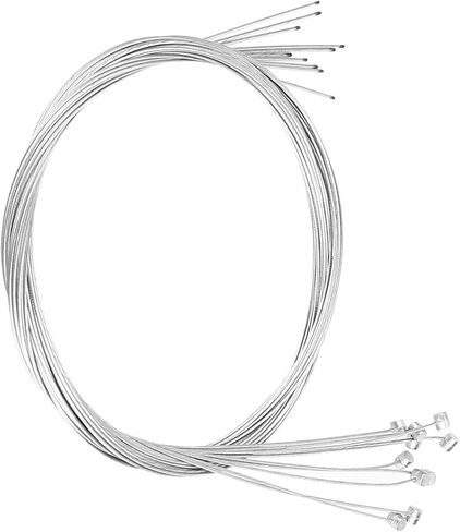 Bike Brake Cable, Steel Material, Zinc End, Easy Install, 2 Meters Length, 10pcs for Road Mountain Disc Bikes with Replacement Accessory in Saudi Arabia