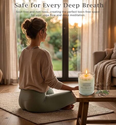 Scented Candles for Women - Aromatherapy Natural Soy Candles 4 Pack, Unique Floral Design, Relaxation Gifts for Mother’s Day, Birthday & Home Decor in Saudi Arabia