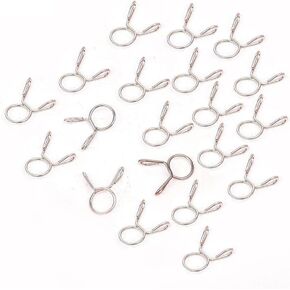 Clamp Colliers Compatible With Oil Hose Motorcycle Scooter Moped RL Fuel Line Hose Spring Clamps 8mm 50pcs 40pcs 30pcs 20pcs 10pcs(40pcs) in Kuwait