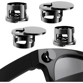 [4 عبوات] أغطية حجب ضوء LED قابلة للتعديل لـ Ray-Ban Meta Wayfarer، Skyler، بطانة الرأس (الجيل 2)، نظارات Oakley Meta، سهلة حجب ضوء LED عند التسجيل، الاستخدام ليلاً ونهارًا، حماية الخصوصية (4) in Kuwait