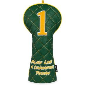 Big Teeth Golf Driver Headcover, Green Diamond Golf Driver Head Covers, Premium Leather Golf Club Driver Covers Play Like A Champion in Saudi Arabia