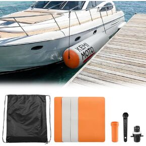 KEMIMOTO Boat Bumpers Fenders Inflatable Boat Fender, 10FT Heavy Duty Large Boat Bumper for Docking, Dock Bumpers for Pontoon Boat Fishing Boat Yachts in Kuwait