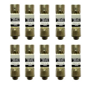 10-Pack New FNQ-R-10 FNQ-R-10A FNQ-R 10A 600Vac Time Delay Fuse，FNQ-R-10A Class CC Current Limiting Fuse in Kuwait