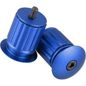 Motoforti 1 زوج سبائك الألومنيوم 17.5-22mm المقود نهاية المقابس للطريق دراجة جبلية قابل للتعديل المقود دراجة بار ينتهي الأزرق طويلة الأمد in Kuwait